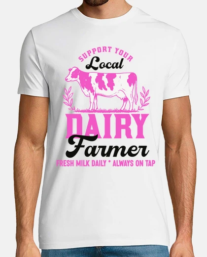 Tee-shirt soutenez votre producteur laitier local
