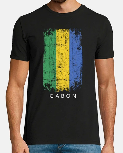 Tee-shirt Souvenir du drapeau du pays du Gabon