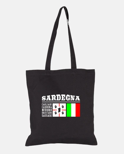 Borsa Souvenir Sardegna, con mappa e 4 mori