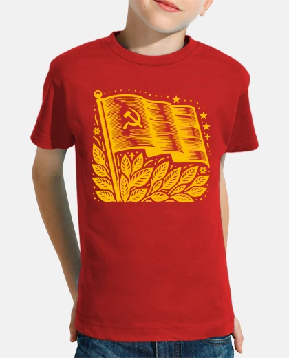 Kids Soviet flag