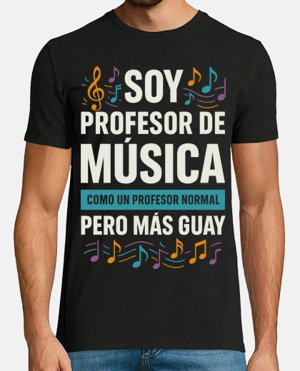 Camiseta Soy Profesor de Musica Regalo Profe