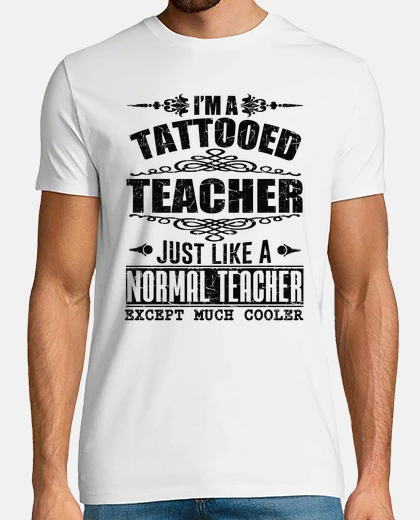 Camiseta soy profesor tatuado