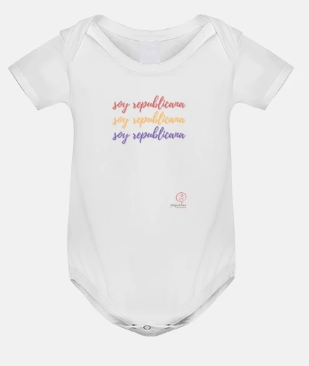 Ropa Soy Republicana - NIÑA Body bebé, blanco