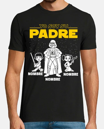 Camiseta Soy Tu Padre Papá Galaxia 1 Hijo y 1 Hija Regalo Día Del Padre