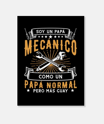 Lienzo Soy Un Papa Mecanico