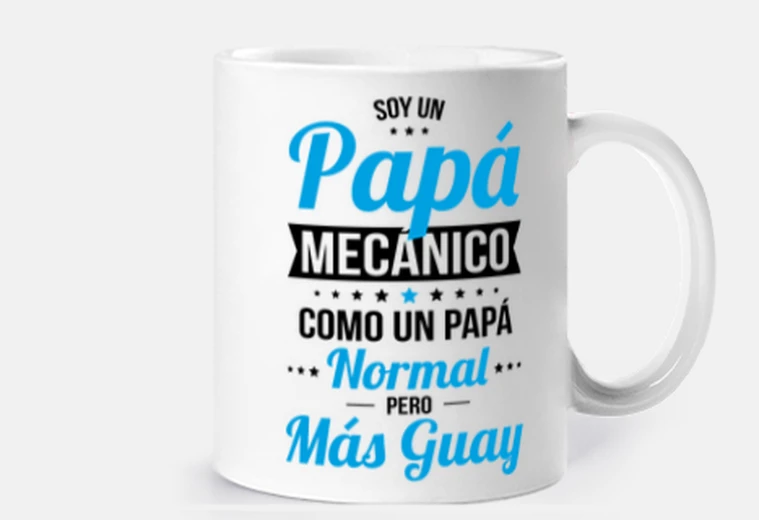 Taza Soy un papá mecánico más guay
