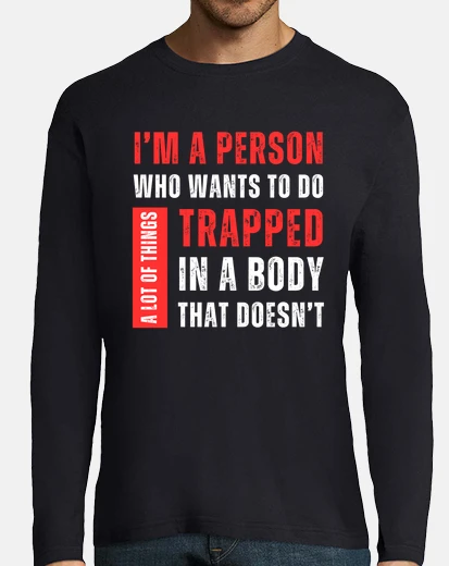 Playera soy una persona que quiere hacer muchas cosas divertidas de manga larga.