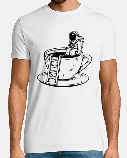 T-shirt space coffee