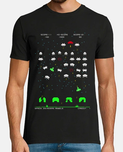 Tee-shirt Space Invaders Rebels