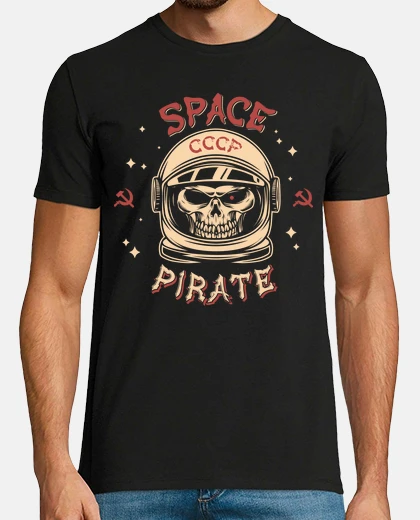 Playera SPACE PIRATE CCCP PIRATA ESPACIAL URSS