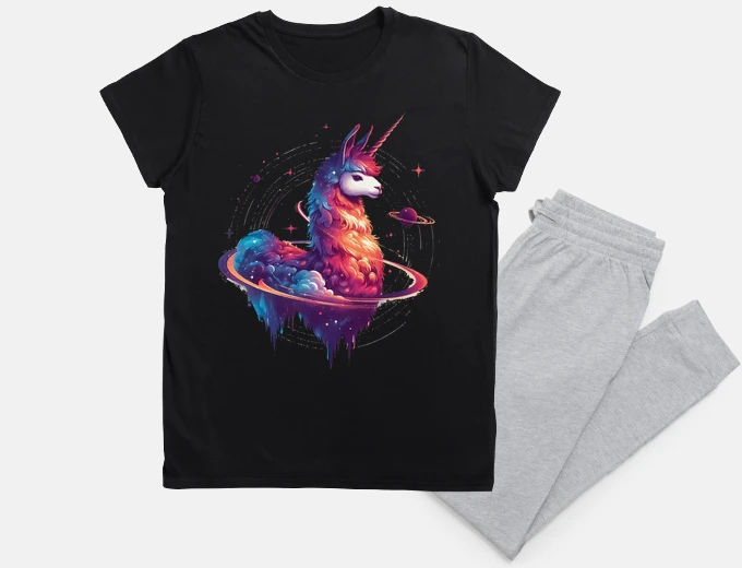 Pyjama Space rainbow llamacorn unicorn llama