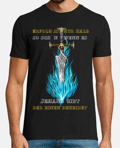 T-shirt spada di fuoco