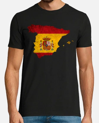 Spain Map Flag T-Shirt Spain Map Flag T-Shirt