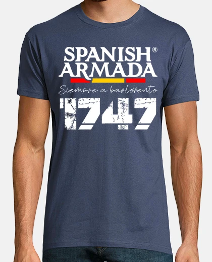 T-shirt spanish 1747 - uomo, manica corta, denim, qualità extra