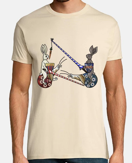 T-shirt spear and carrot - rabbit joust