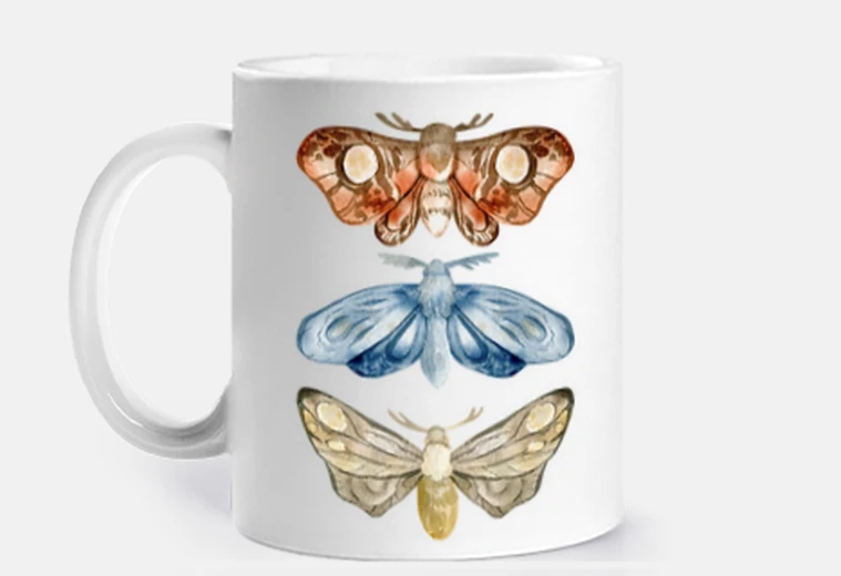 Tazza specie di farfalle dell39acquerello
