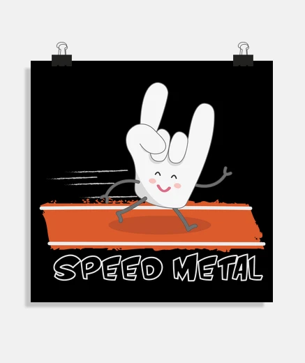 Poster SPEED METAL, square poster