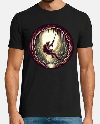 T-shirt speleologia retrò esplora l39avventura