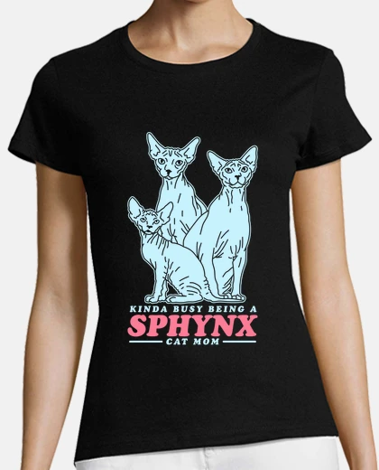 T-shirt sphynx gatto mamma proprietario di gatt