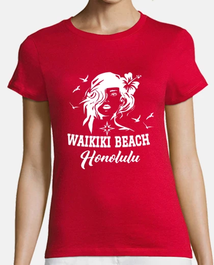 T-shirt spiaggia di waikiki honolulu