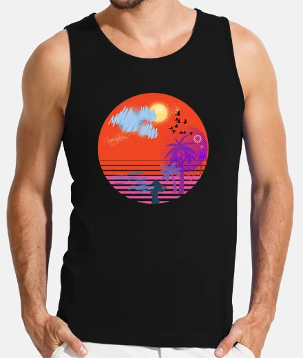 T-shirt spiaggia e sole estivi
