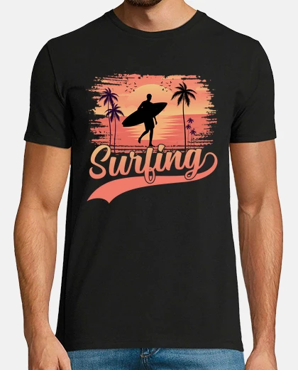 T-shirt spiaggia per il surf