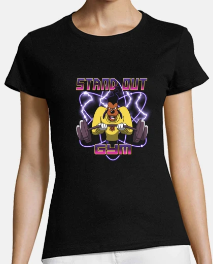 T-shirt spiccano le donne della camicia da palestra