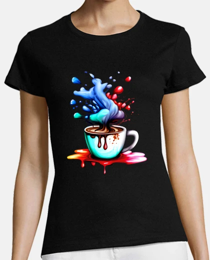 Playera spilled coffee cup