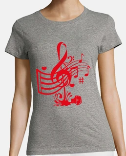 spilled ink treble clef shape in red 2