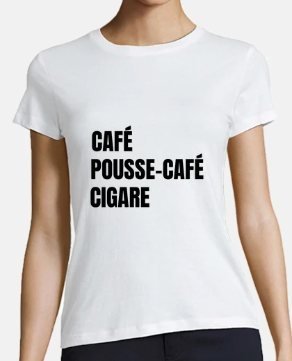 T-shirt spingi caffè per sigari