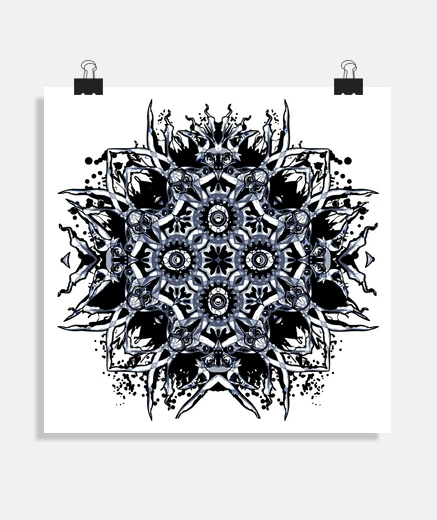 Poster spiral bird
