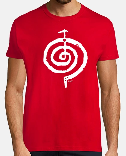Tee-shirt spirale blanche
