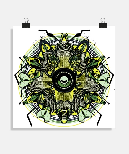 Poster spirale techno