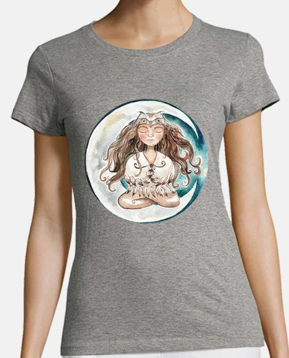 T-shirt spirit moon woman short manga