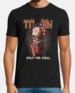 split the wal l- man t-shirt