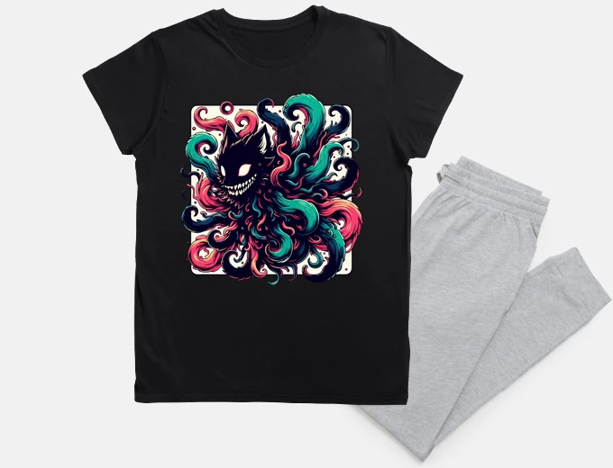 Pajama Spooky Demon Fox With Tentacles