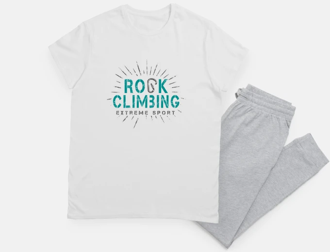 Pajama sport extreme rock climbing