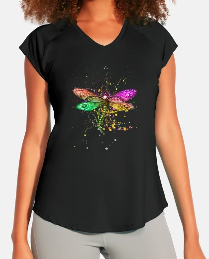 T-shirt sportiva femminile libellula libellula