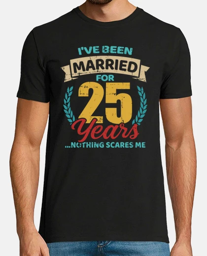 T-shirt sposato anniversario di matrimonio d39a