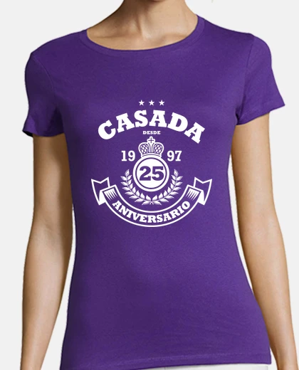 T-shirt sposato dal 1992 25° anniversario duo