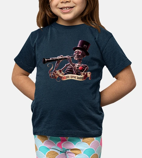 Abbigliamento sposta il piccolo scheletro
