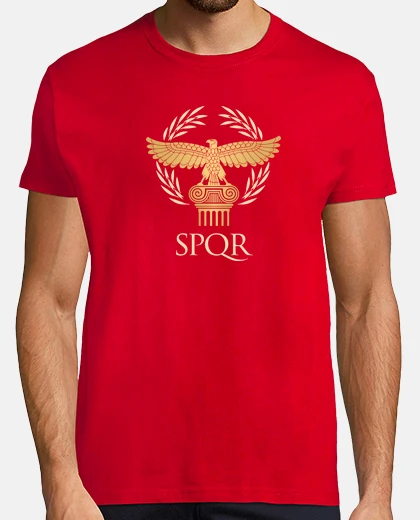 T-shirt spqr - bandiera dell antica roma