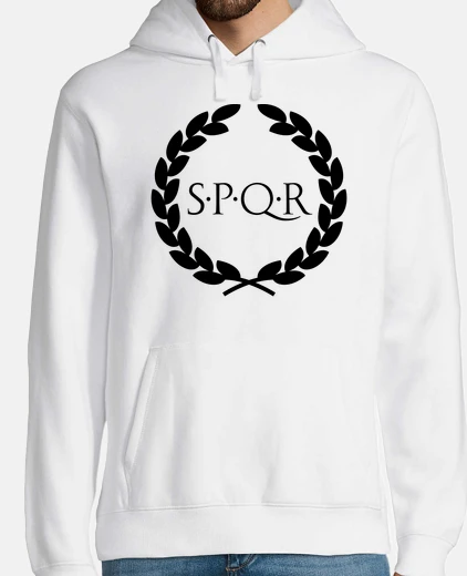 Sudadera SPQR laurel negro