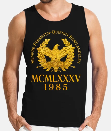 T-shirt spqr nato nel 1985 numeri romani 40esimo compleanno