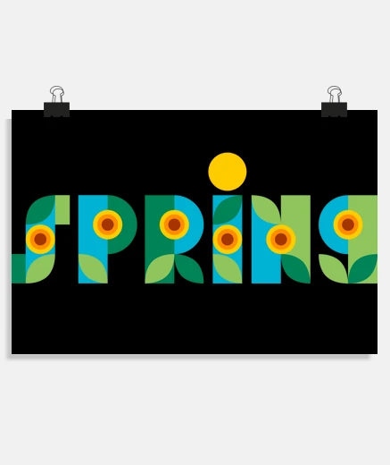 Póster Spring Bauhaus
