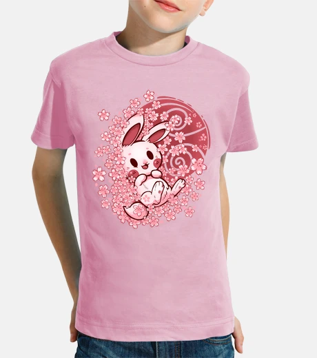 Kids Spring Blossom Bunny - Kids Shirt