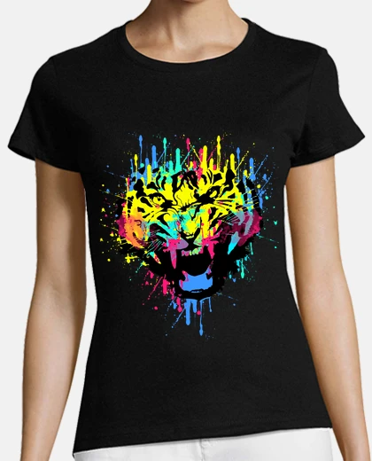 T-shirt spruzzi di tigre