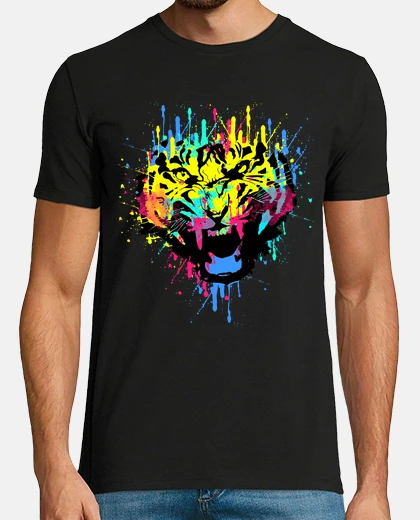 T-shirt spruzzi di tigre