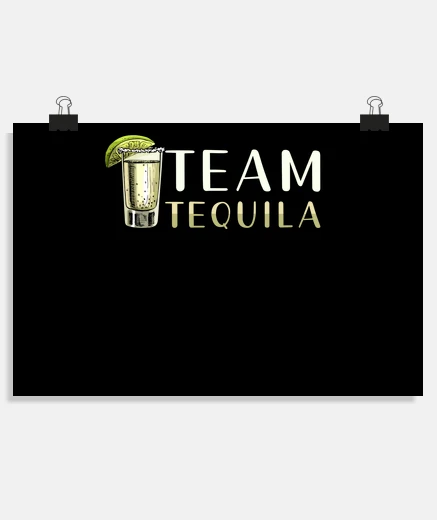 Poster squadra della festa di tequila