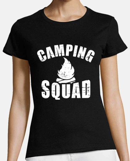 T-shirt squadra di campeggio